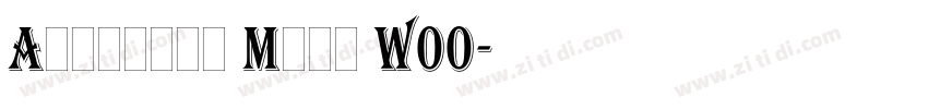 Algerian Mesa W00字体转换